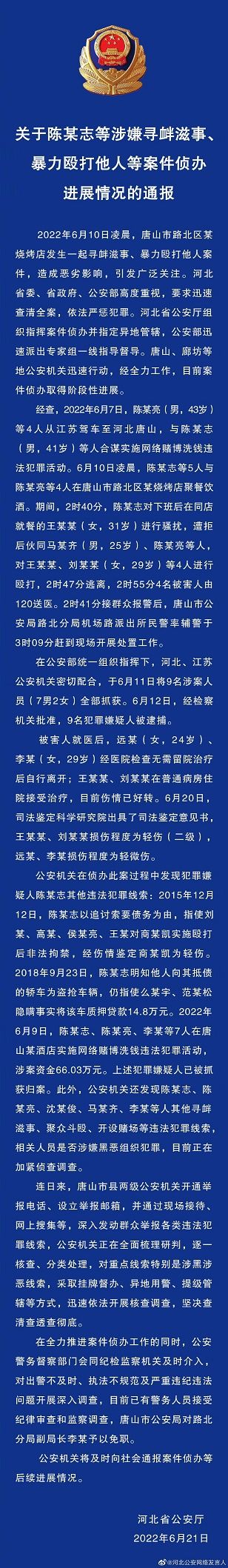 是谁就逮谁，对唐山打人案“一查到底”宁波沃尔得国际英语