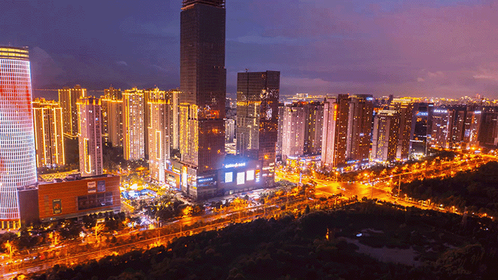 呈贡夜晚的"烟火人间"_腾讯新闻