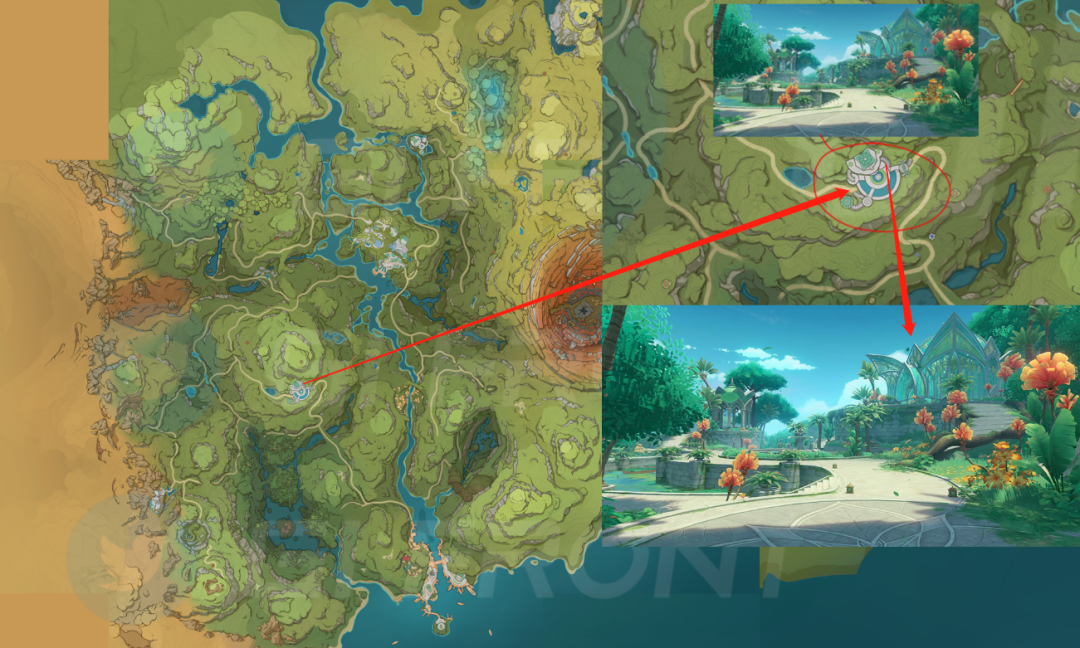 原神30须弥详细地图揭晓附带名字和实际场景