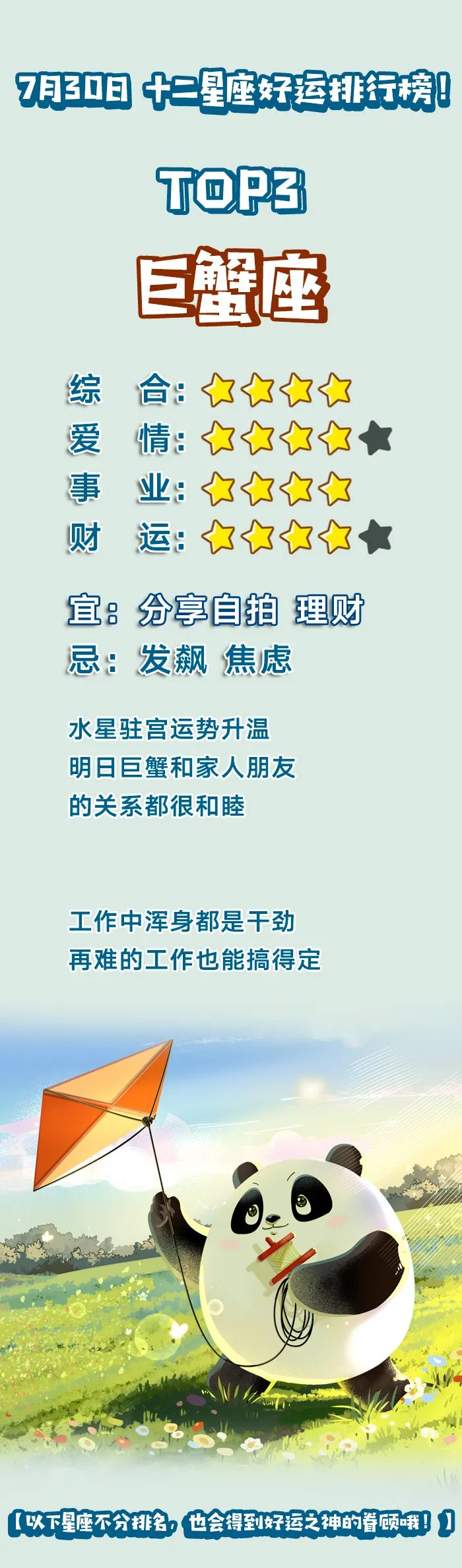 7月30日十二星座好运排行榜 腾讯新闻