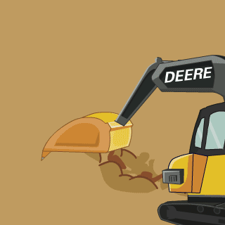 韶关一工地挖掘机作业时突然起火,工人跳车逃生