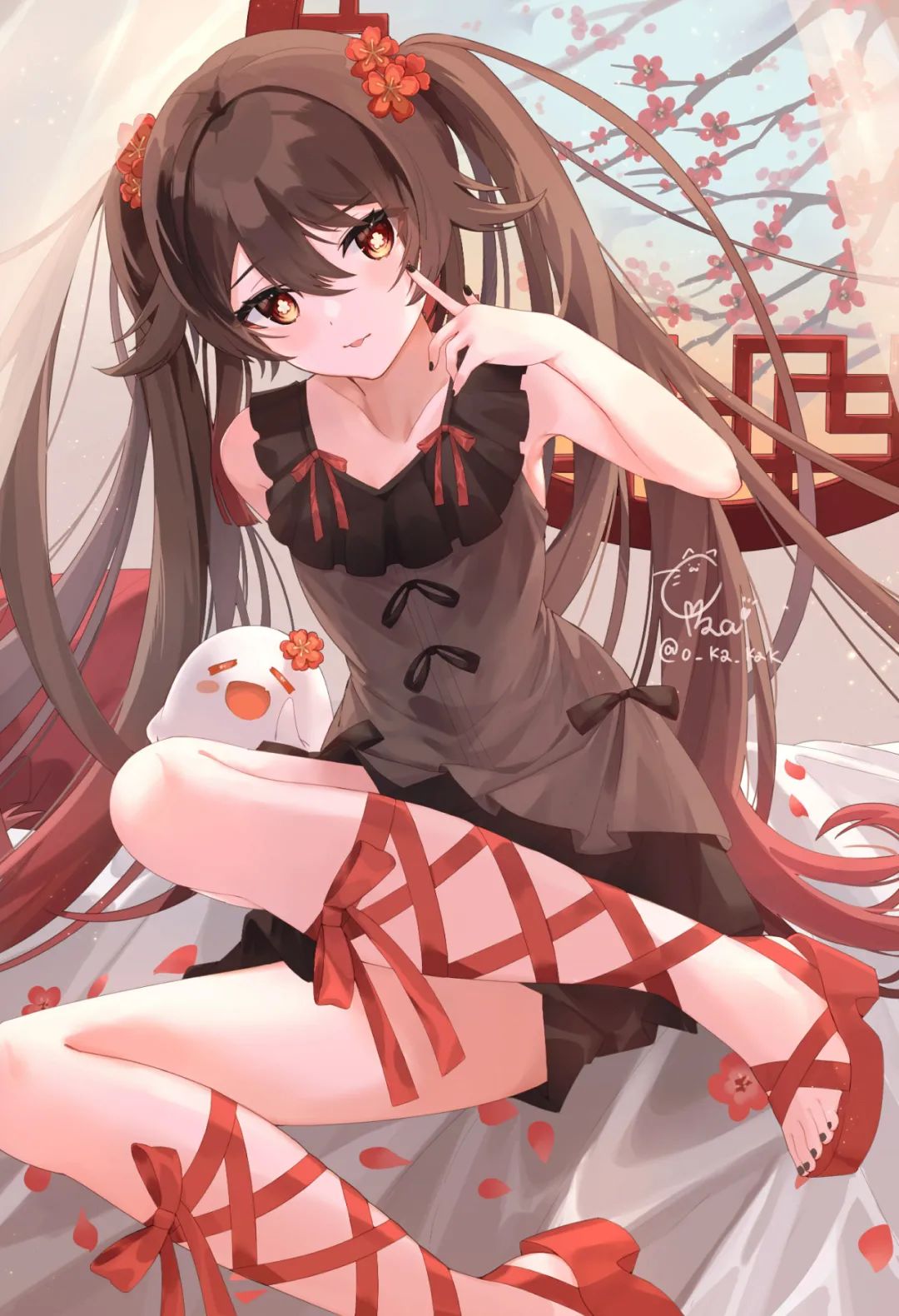 胡桃同人壁纸精选打扫卫生原神八