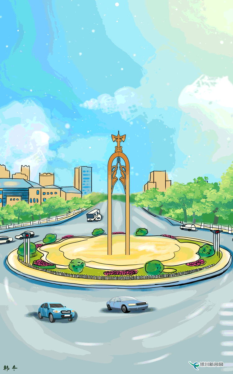 我把银川画给你看,美到沉醉!