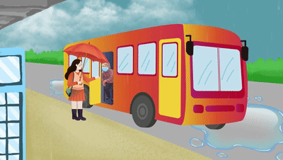 微动漫丨雨天乘坐公交车,请看这份安全出行小贴士!