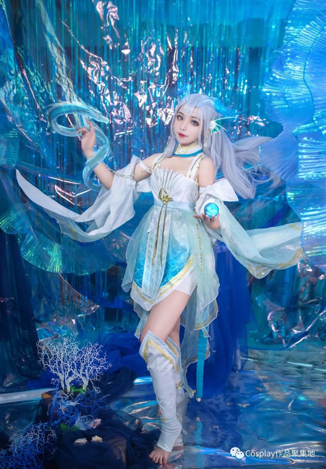 王者荣耀西施游龙清影cos美图合集翻尾照云动覆手唤潮升