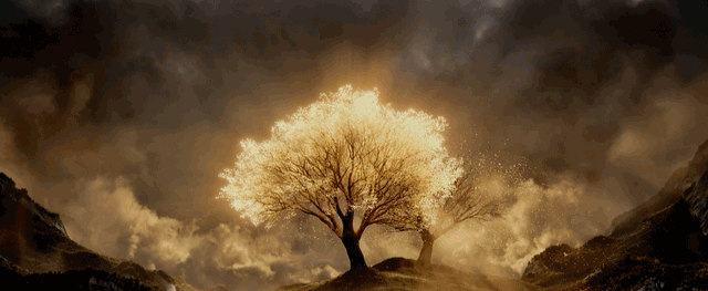 后来"第一代黑暗魔君"魔苟斯出现,企图征服中土世界,还摧毁了双圣树.