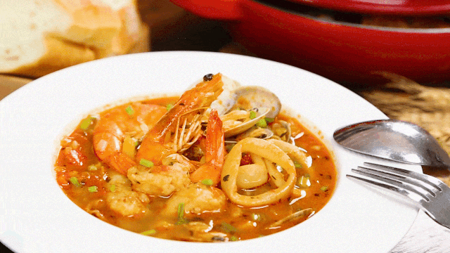 西班牙海鲜浓汤,汤鲜味美,好吃还不怕长胖～_腾讯新闻