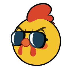 【惊喜放送】光子鸡表情包——鸡哥大头篇帅酷登场!