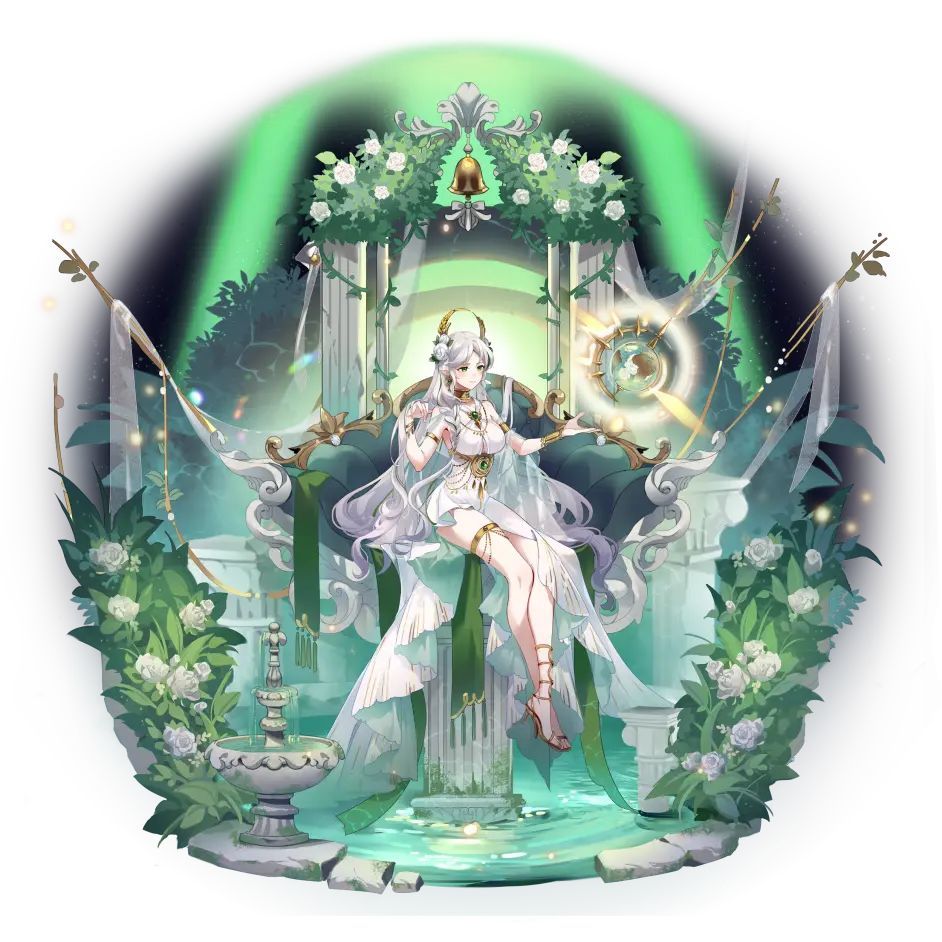 和其他几版的盖亚,都是相类似的风格,盖亚作为自然女神,手握着"地球仪