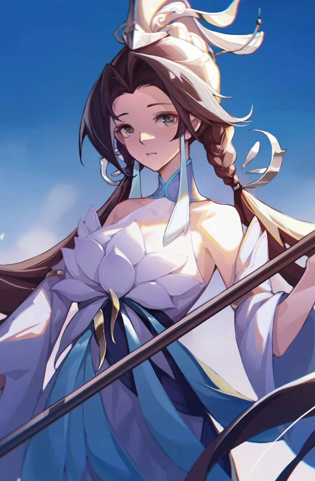 大乔(白鹤梁神女)同人壁纸:升沉世事何须多问?——王者荣耀