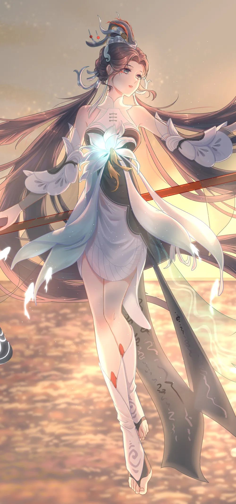 大乔(白鹤梁神女)同人壁纸:升沉世事何须多问?——王者荣耀