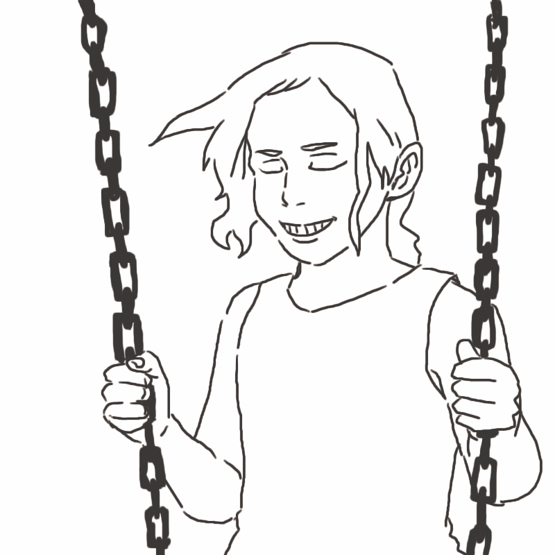 一个荡秋千的小女孩被网友们脑补成了超级大boss