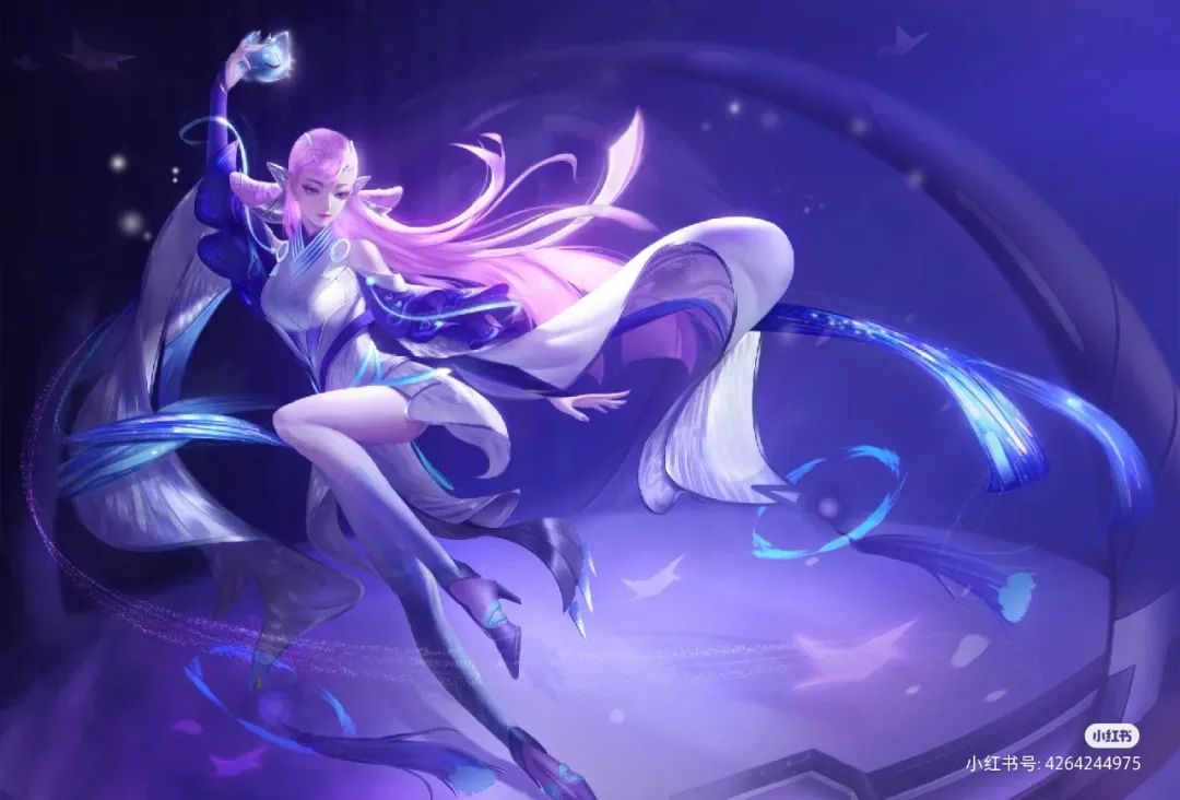 貂蝉(猫影幻舞)同人壁纸:镜之花,水中月,弦声起,半遮面.——王者荣耀