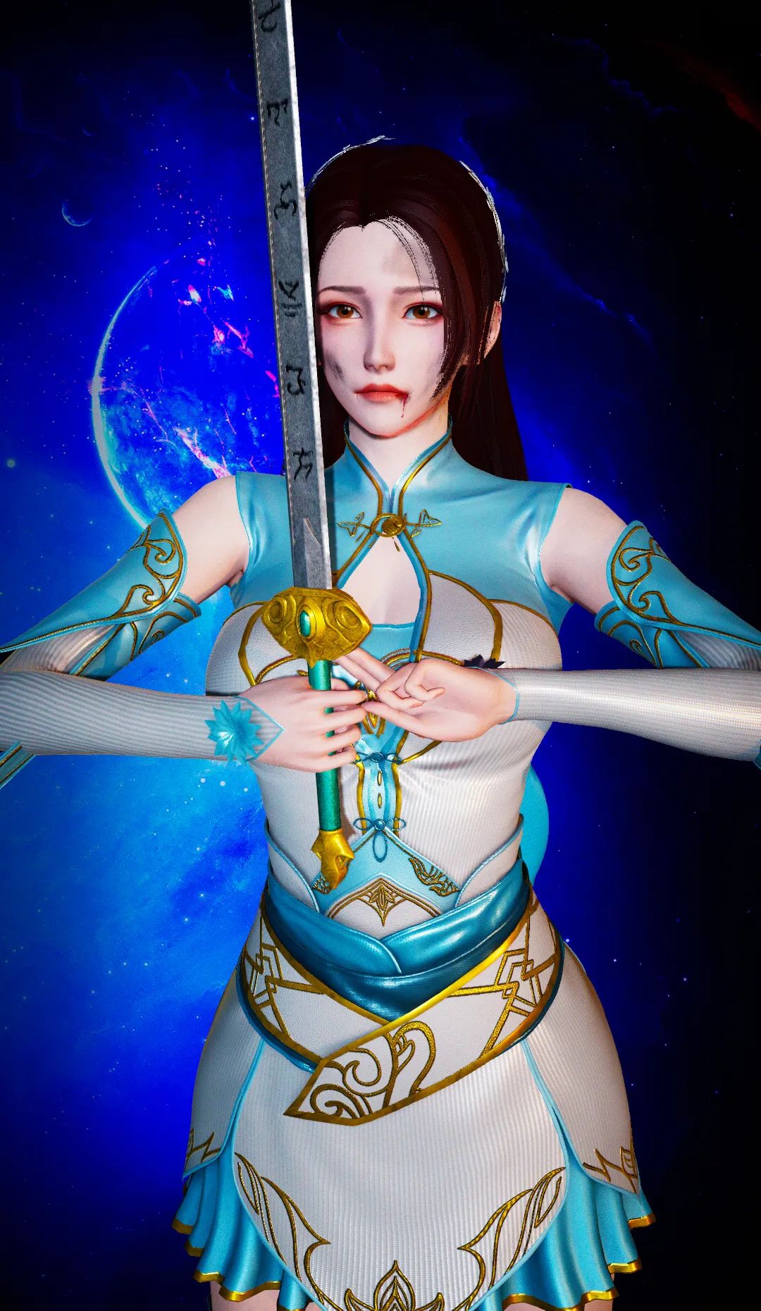 纳兰嫣然姐姐战损3d视频