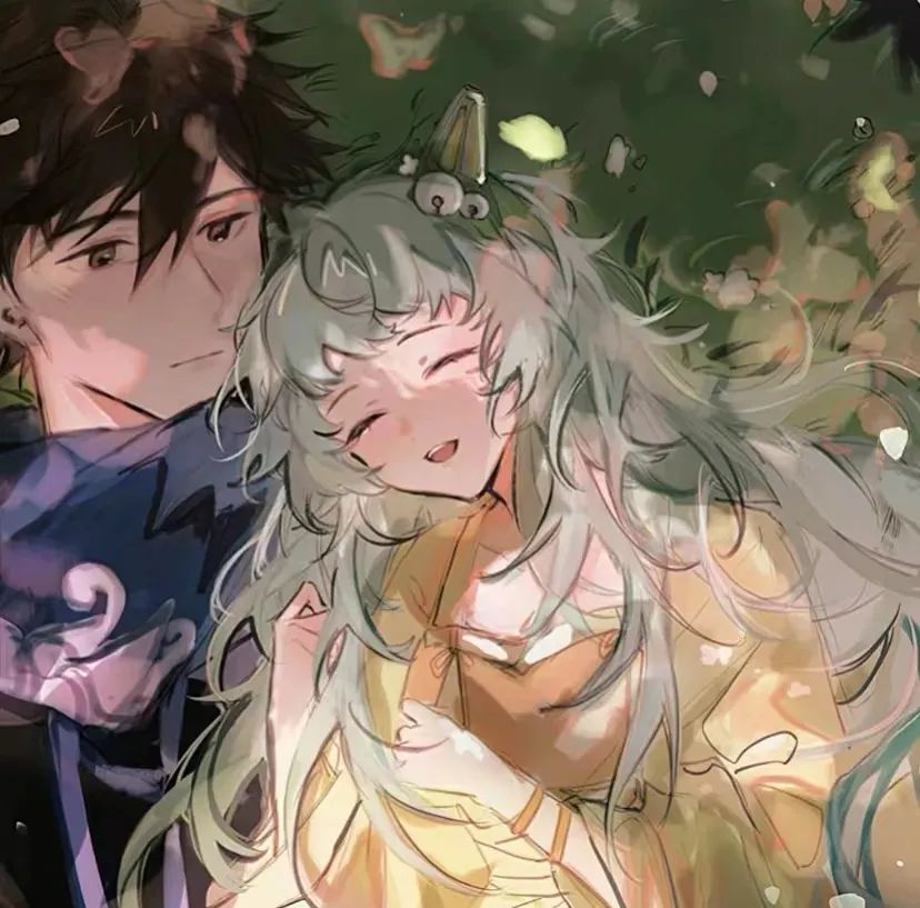 王者情头经典手绘王者荣耀情侣头像