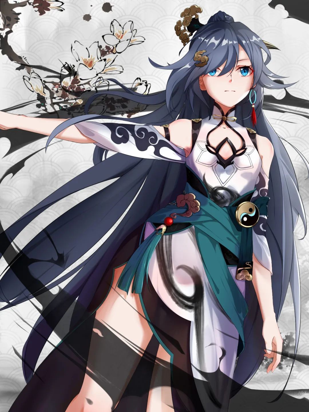 水墨符华(同人壁纸)精选:看来你很清闲,今天扎过马步了吗?——崩坏3