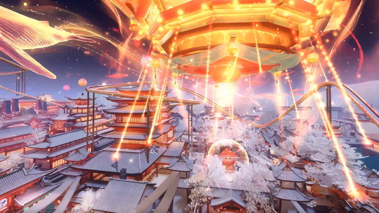 一梦江湖五周年庆典年味十足玩家畅玩国风游乐园过足童年瘾