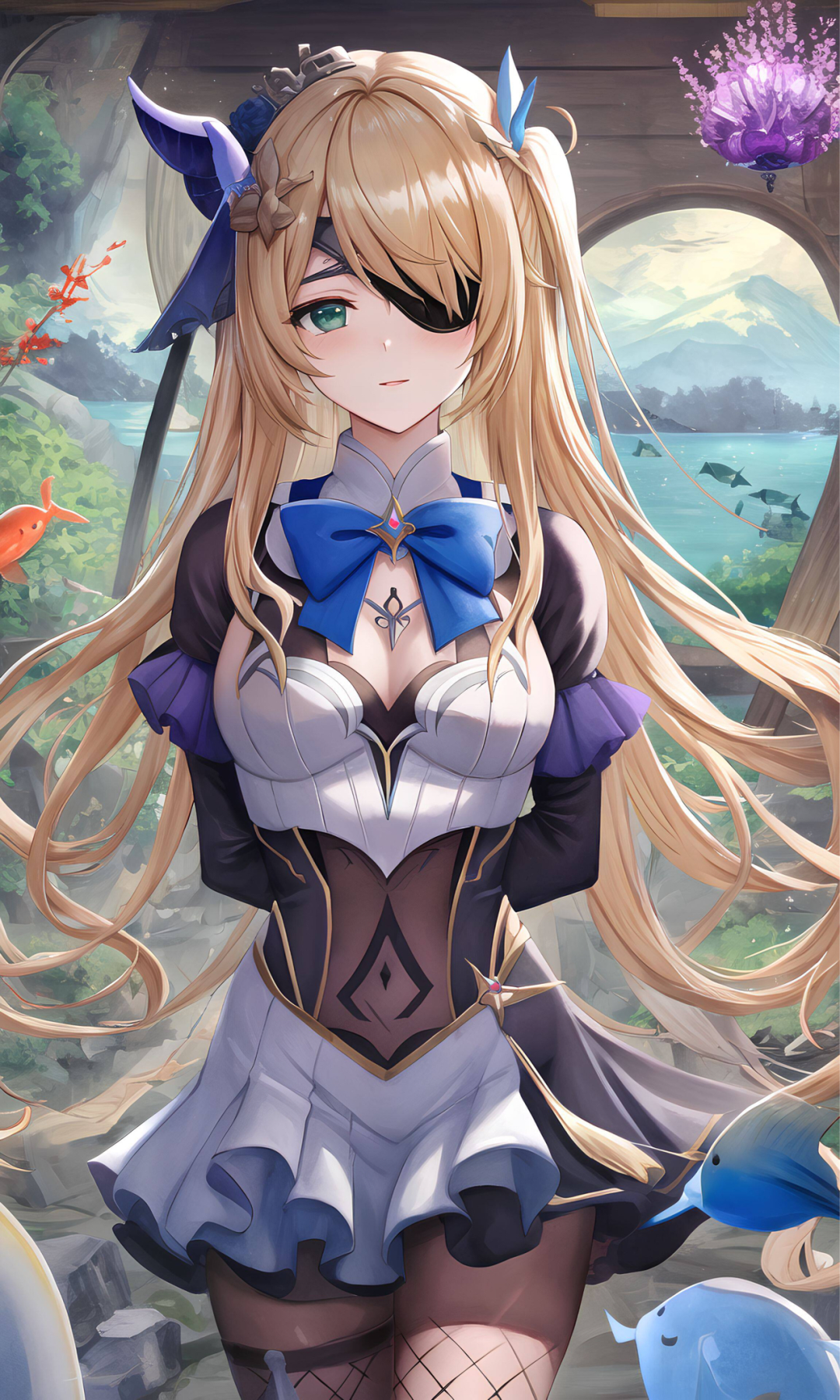 原神美图:菲谢尔,八重神子,九条裟罗