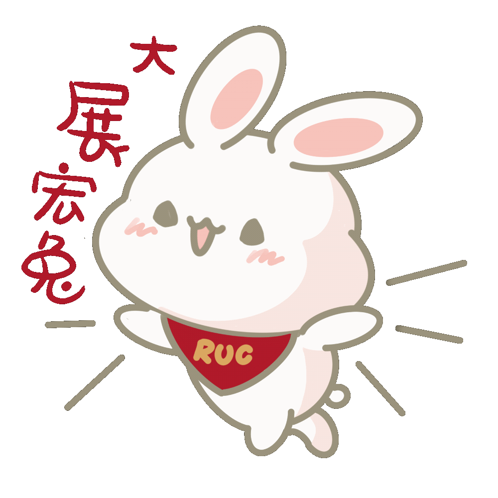 用ruc兔兔表情包做扬眉兔气的人大人