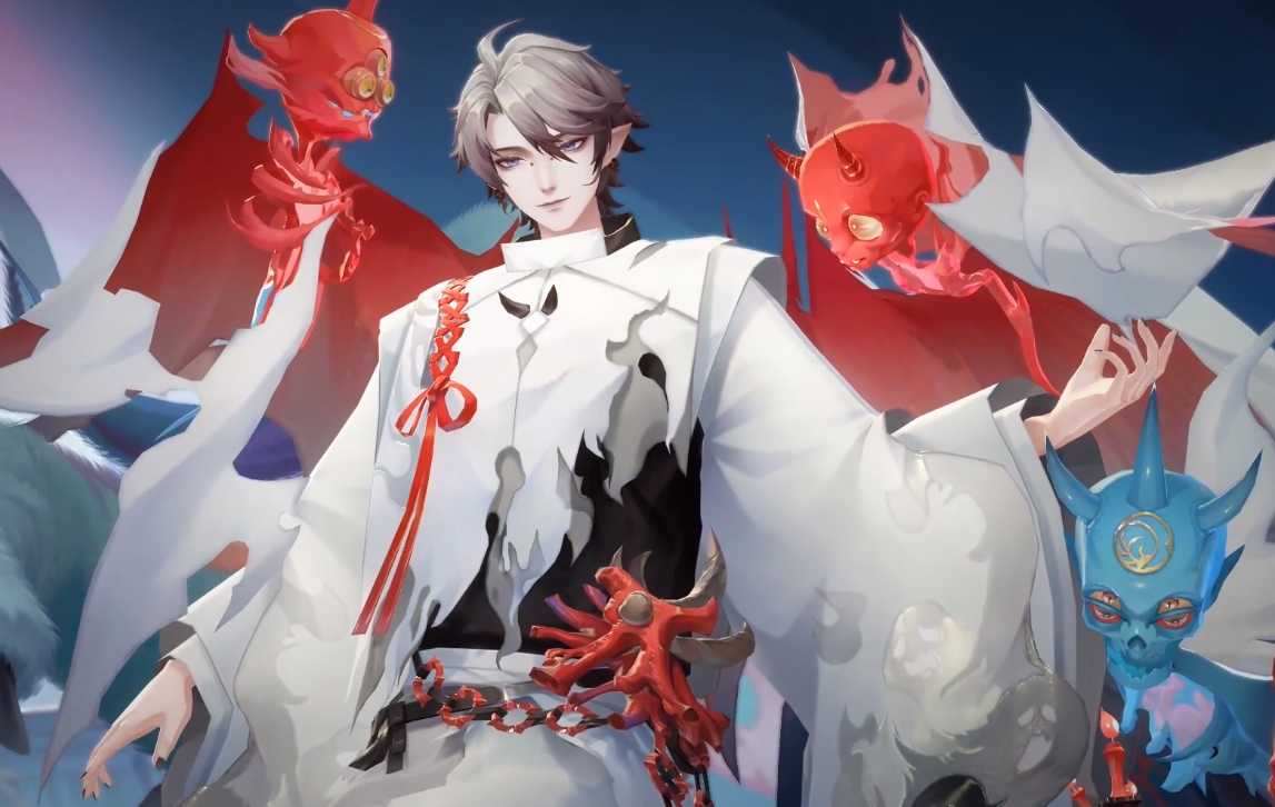 阴阳师sp鬼童丸游戏建模详解 近期男式神颜值建模的巅峰