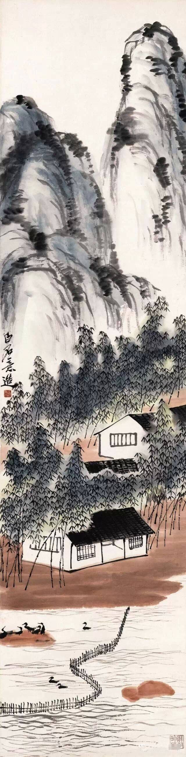 齐白石|齊白石詩意山水畫