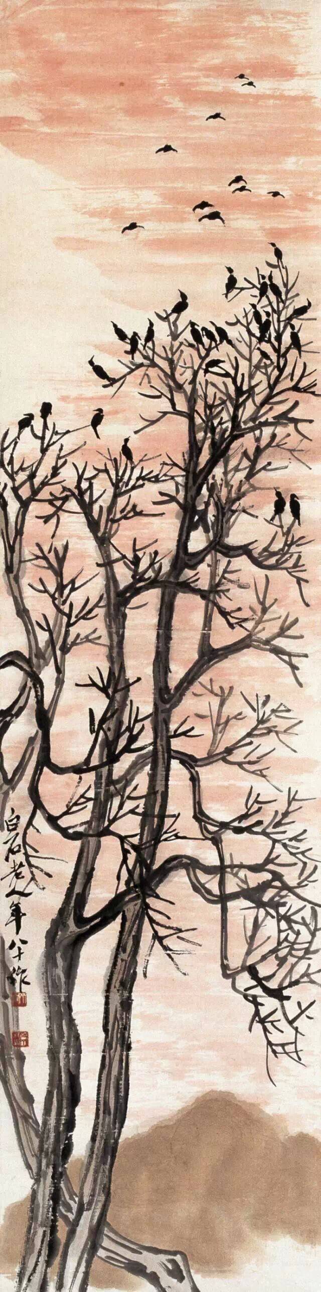 齐白石|齊白石詩意山水畫