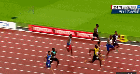 世锦赛百米苏炳添10秒03小组第一 携手博尔特晋级