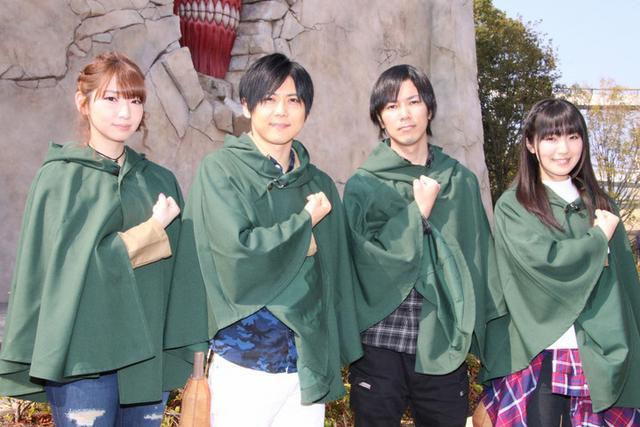 梶裕贵等cos装参加巨人活动 石川由依 井上麻里奈 进击的巨人 梶裕贵