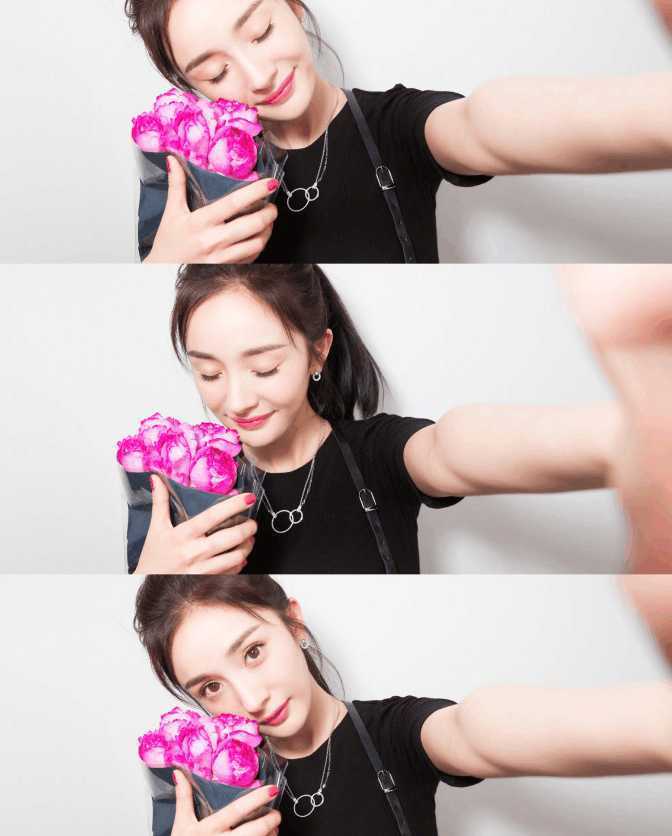 杨幂七夕晒照送祝福:有全脸算我输 却没提刘恺