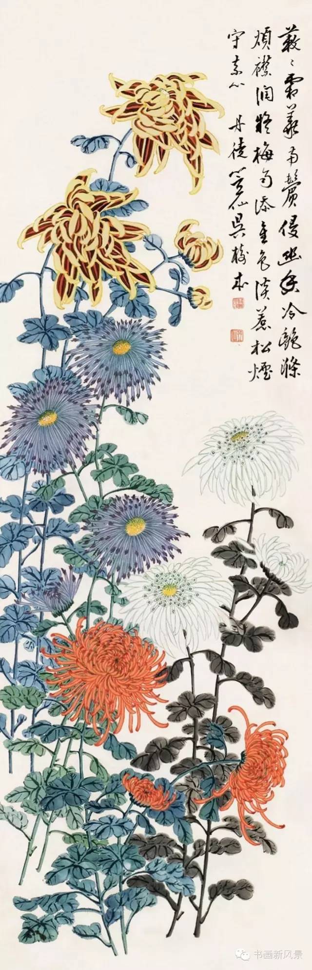 谢公展|寒露，菊花黄，赏三大名家画菊！