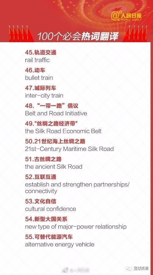 二维码支付等100个热词的翻译