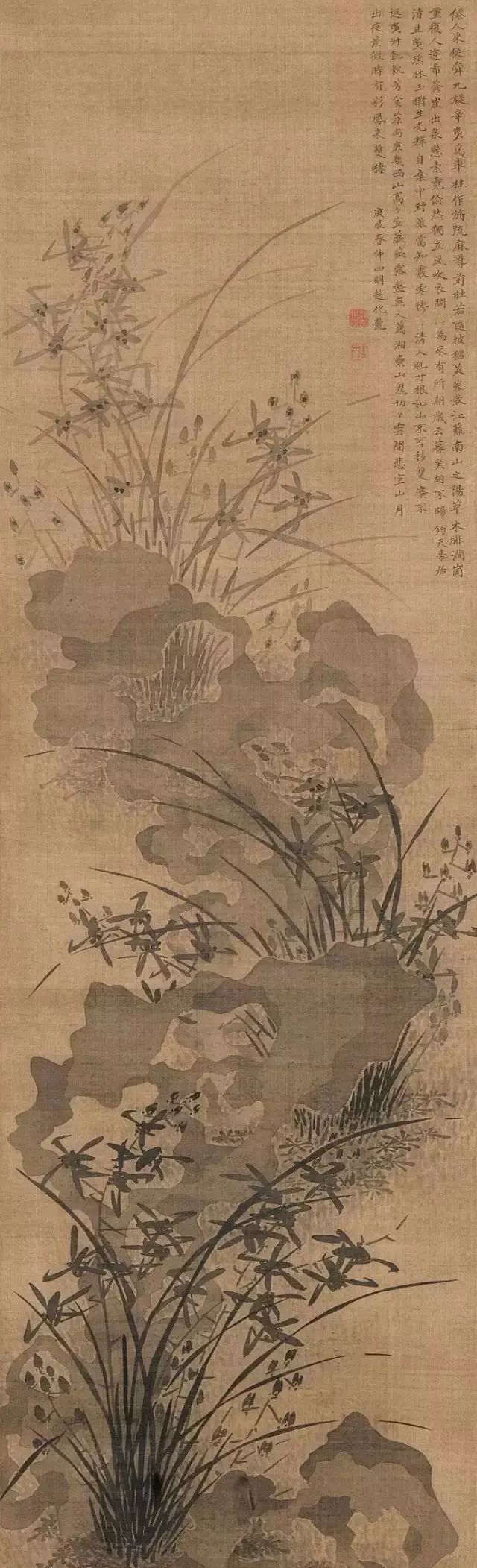 国画历代名家的经典画石作品