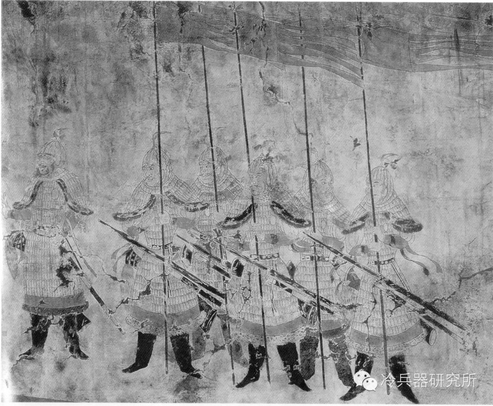 唐代壁画中的兵器-壁画中出现疑似陌刀