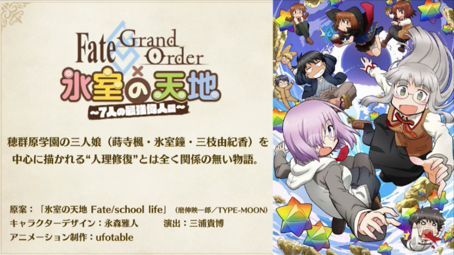 型月宇宙 Fgo 将播出两部新作动画 腾讯网