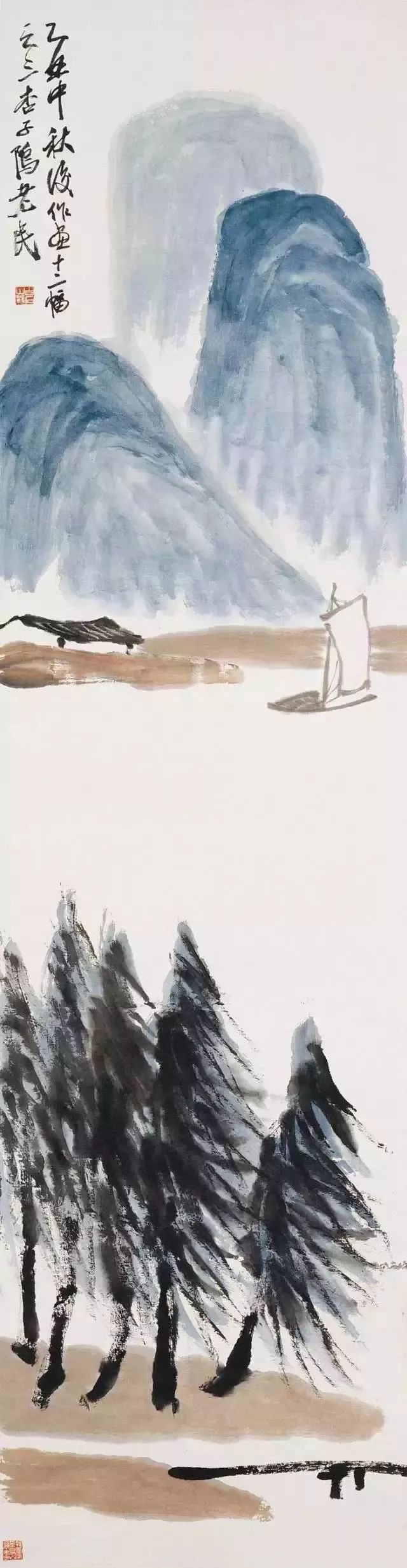 齐白石|中国最贵艺术品！4.5亿起拍！8.1亿落槌！齐白石《山水十二条屏》！