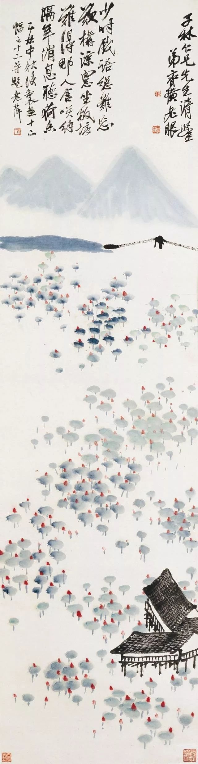 齐白石|中国最贵艺术品！4.5亿起拍！8.1亿落槌！齐白石《山水十二条屏》！