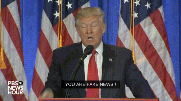 川普fake news表情包图片