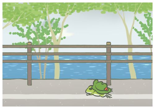 旅行青蛙:身为一只青蛙当然要去有水的地方啦!