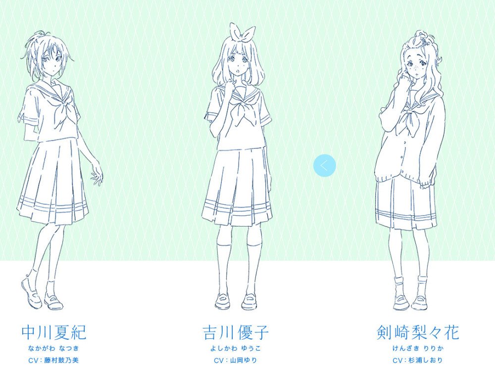 剧场版 利兹与青鸟 公开声优阵容和人设图 腾讯网