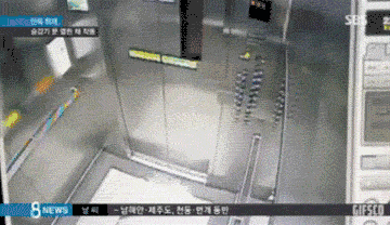 乘坐电梯 生命就在一瞬间 动图还原事故现场 告诉你, 时刻注意安全 还