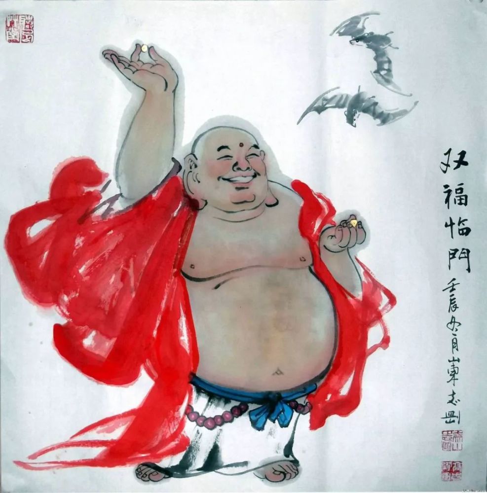 弥勒佛化身布袋和尚精美图集：见者有缘 常生欢喜-腾讯网