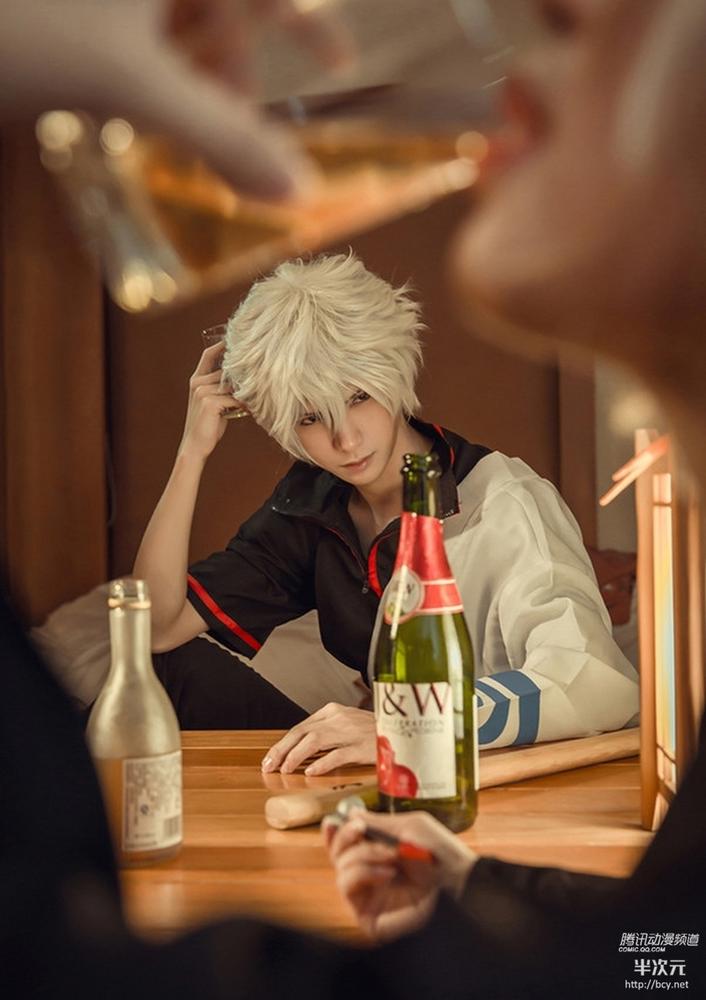 银魂 坂田银时 月咏 猿飞菖蒲cos