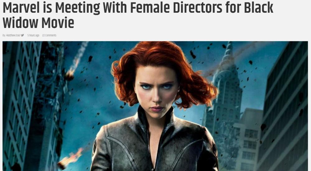 女导演更受观众青睐 漫威为黑寡妇个人电影寻找女导演