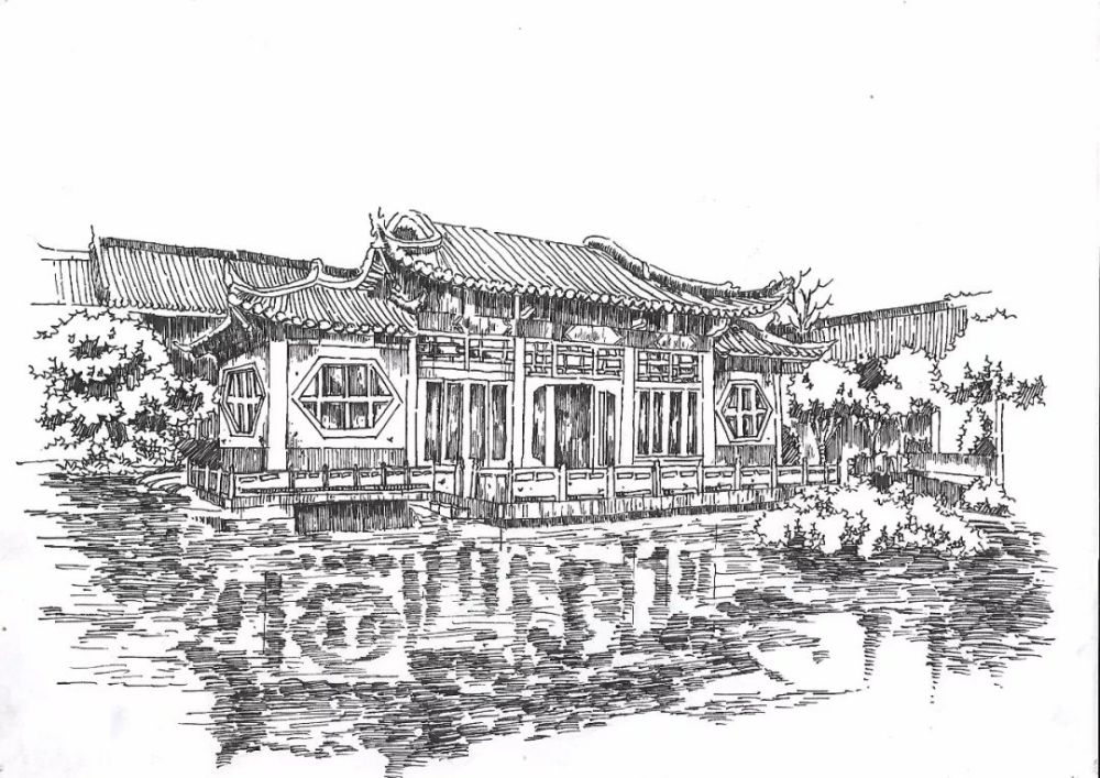 天波杨府中国翰园包公祠在他的笔下,河南大学大礼堂,龙亭,大相国寺,宋