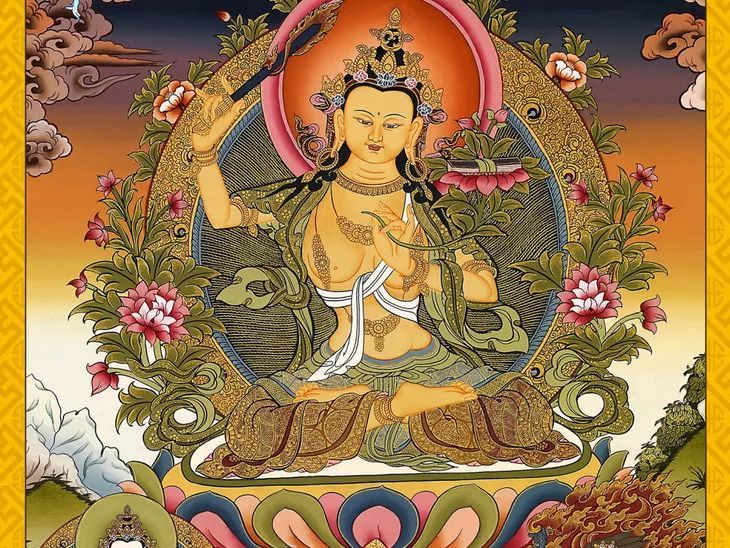 持诵文殊菩萨心咒,加持考生增福开慧,马到成功