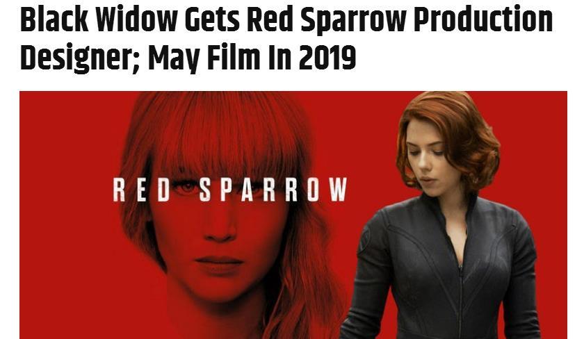 有望2019开拍 《红雀》艺术指导加盟黑寡妇个人电影