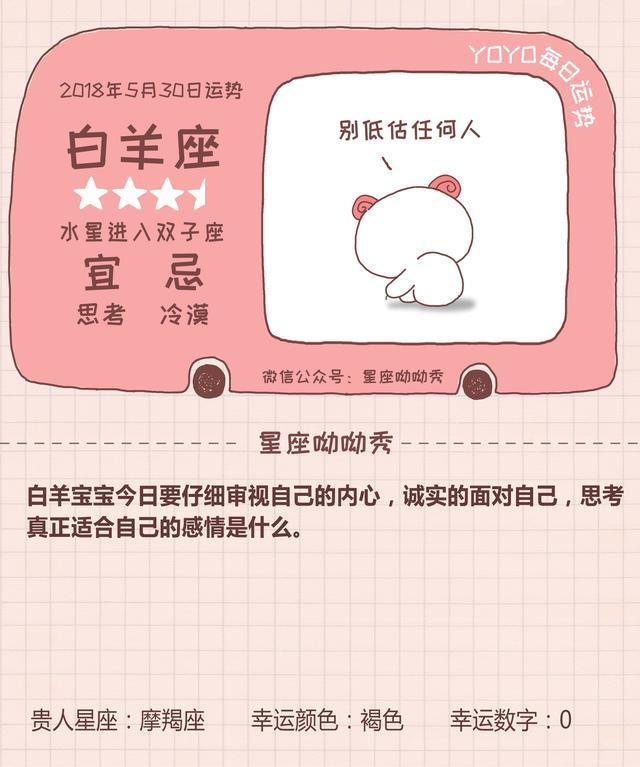 5月30日12星座运势 有一个星座有好消息 腾讯网