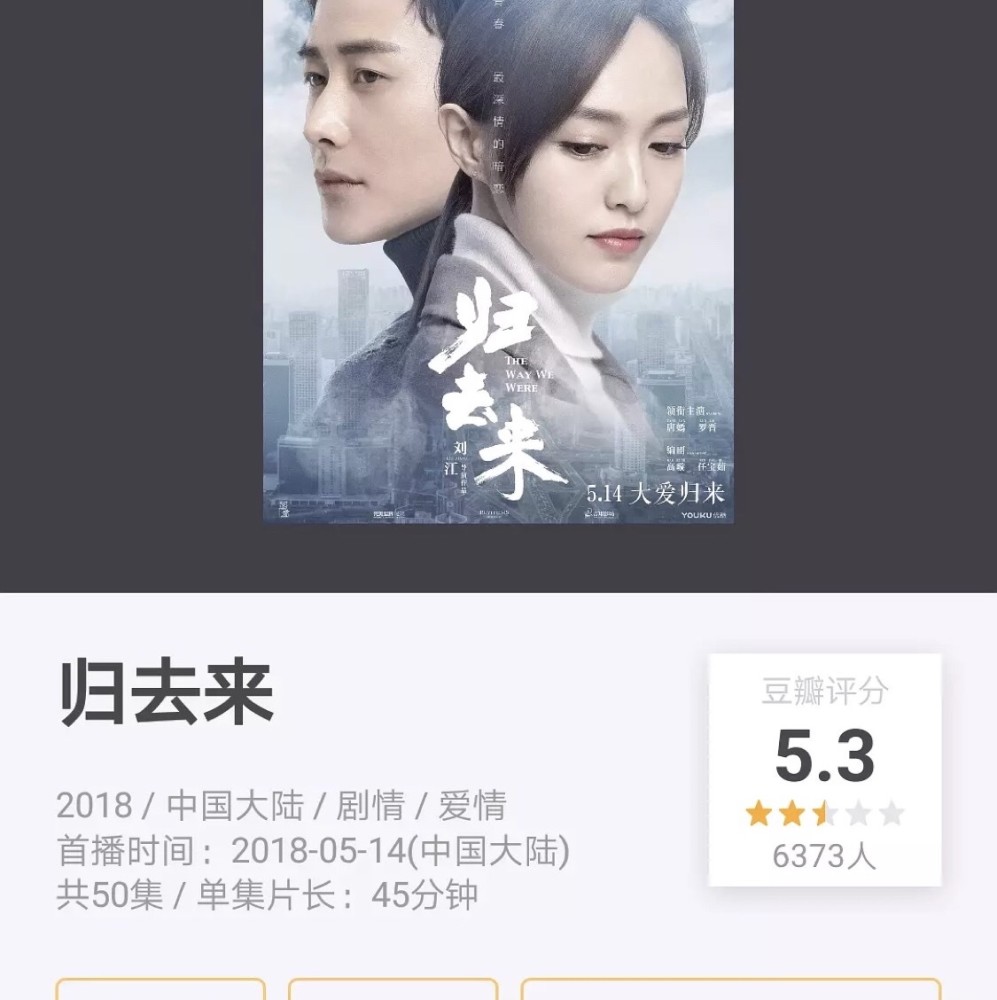 《归去来》豆瓣评分5.3,可是被质疑真的值这么多的分吗?