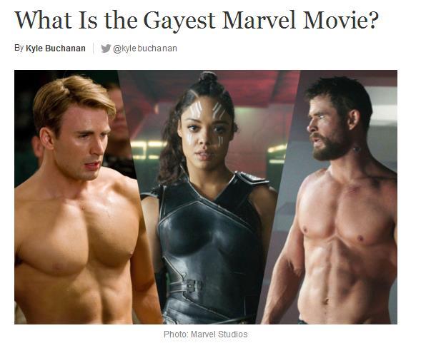 情感让人感动 外媒评选漫威最gay电影排行