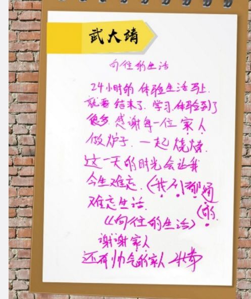 《向往的生活》嘉宾手写字曝光,毛不易的最好